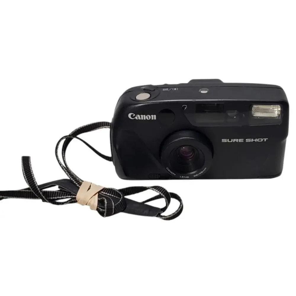 Canon Sure Shot Prima Twin 28/48mm Point & Shoot Film Camera CIB READ DESCRIPTIO